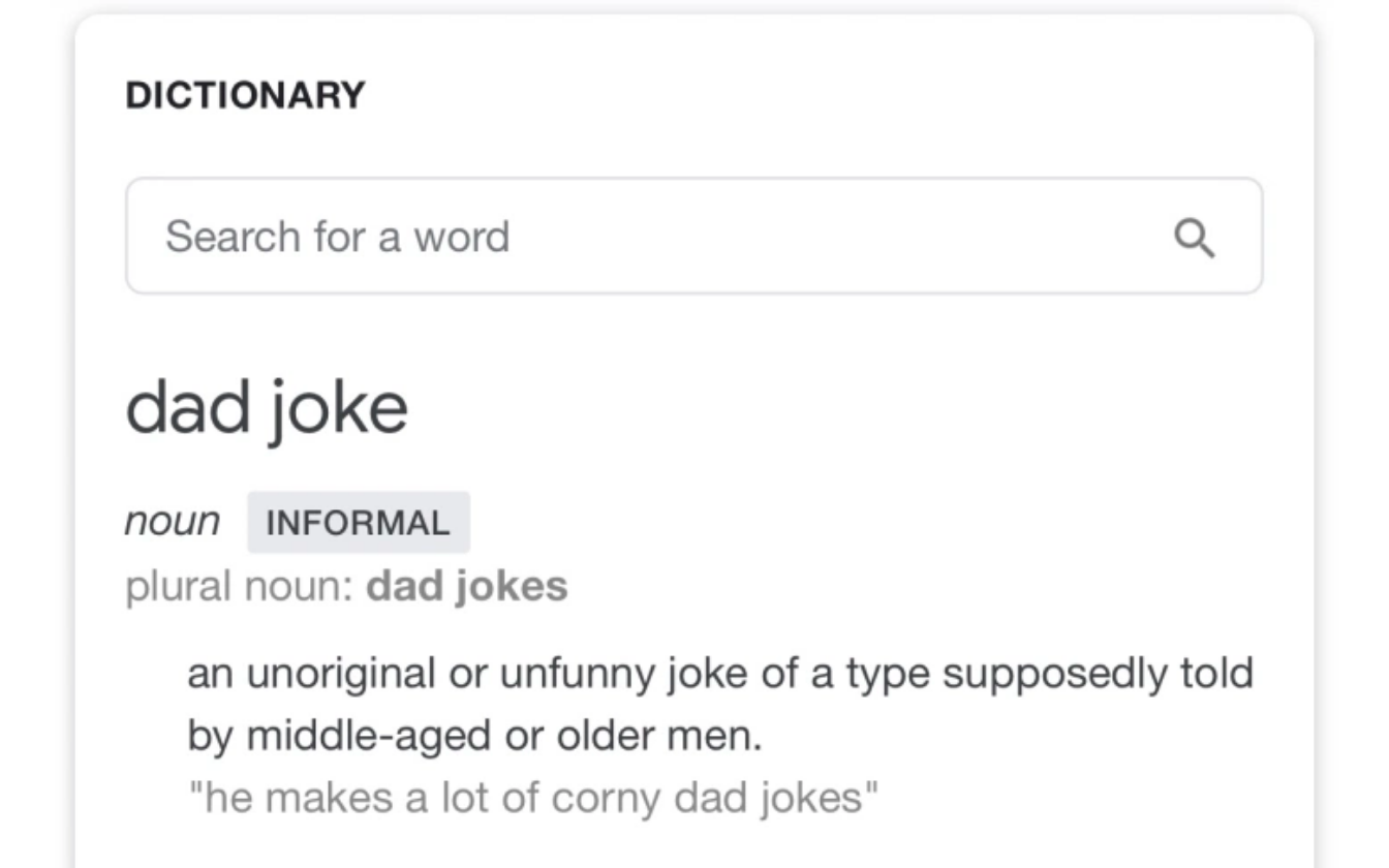 Dad jokes are they really a thing?