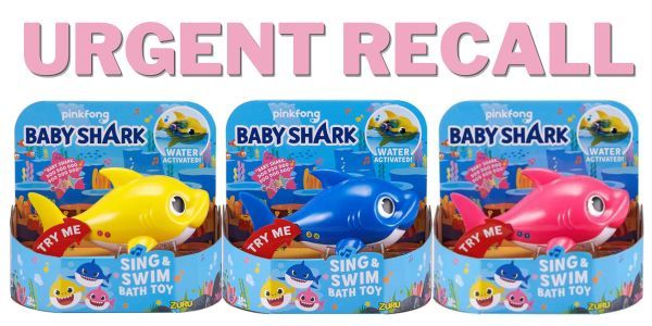 URGENT RECALL - Baby Shark Bath Toys After Children Suffer Lacerations