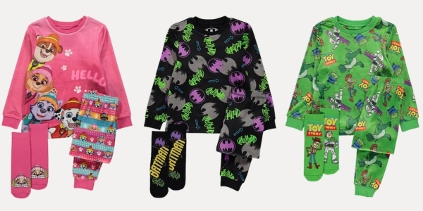 Fleece Pyjama & Socks Sets @ Asda George