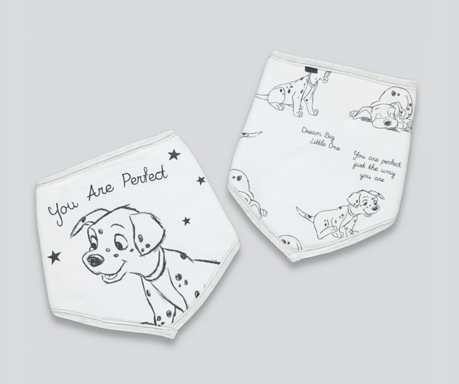 101 Dalmatians 2 pack bibs