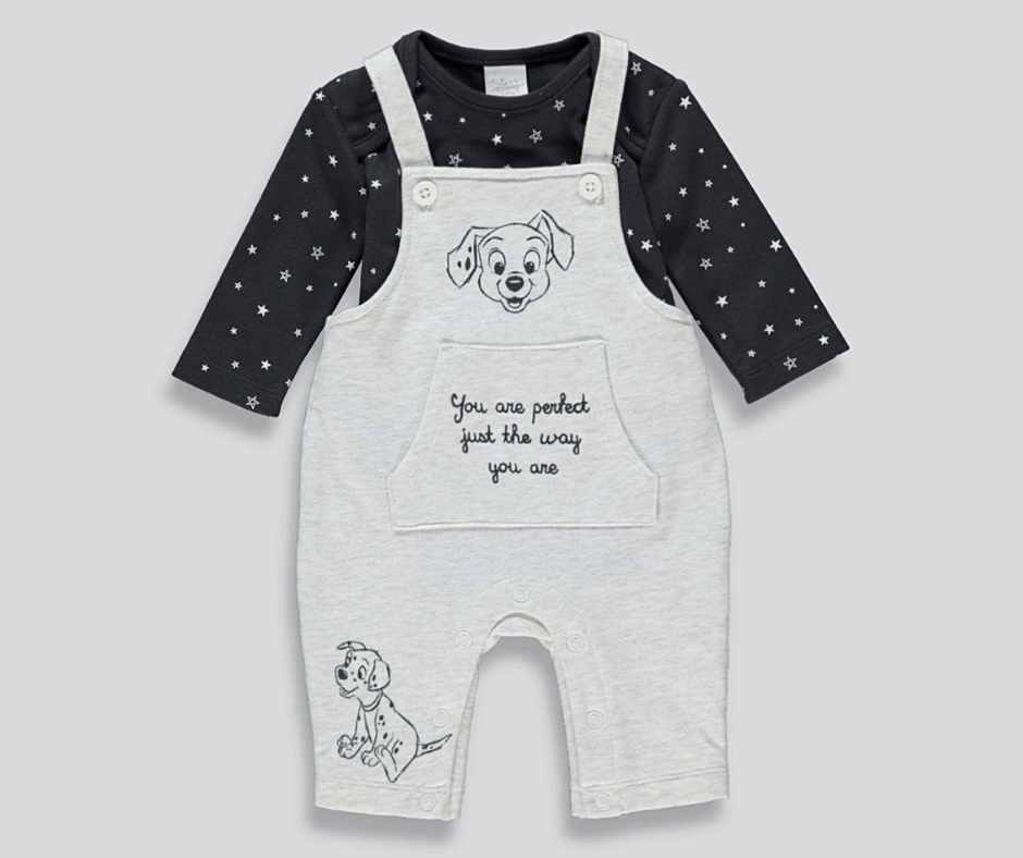 101 Dalmatians Dungarees & Top Set