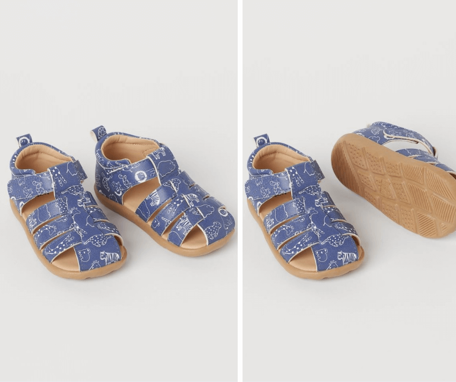 Blue Animal Sandals