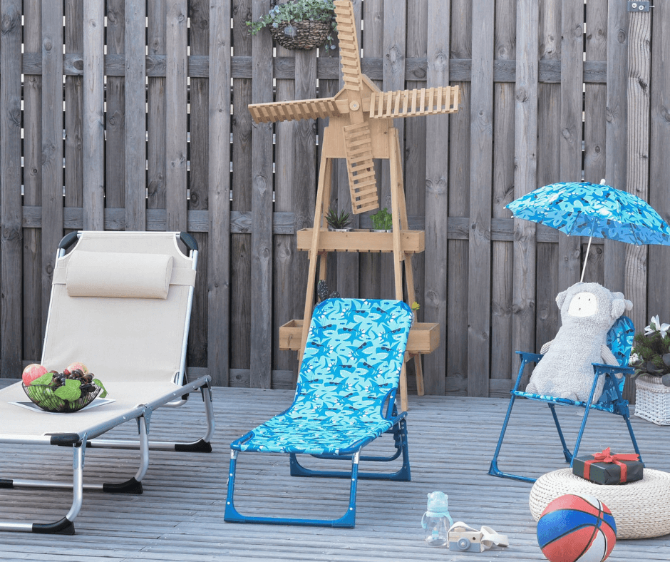 Blue Lounge Chair For Kids