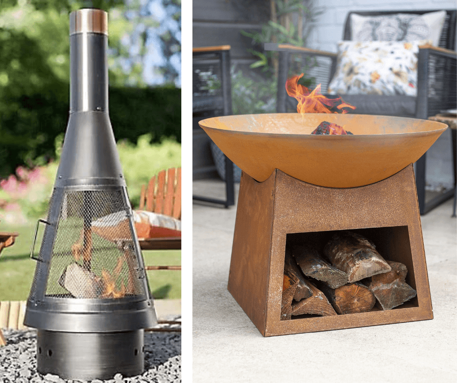 Chiminea and Fire Pit