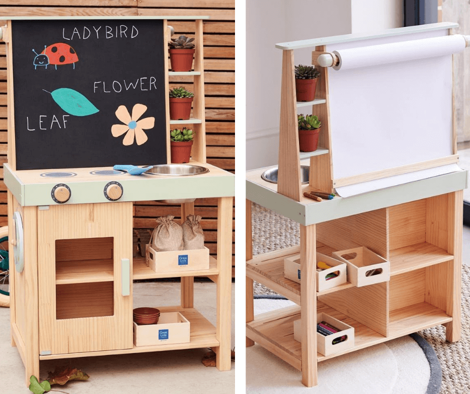 Create & Play Wooden Mud Kitchen