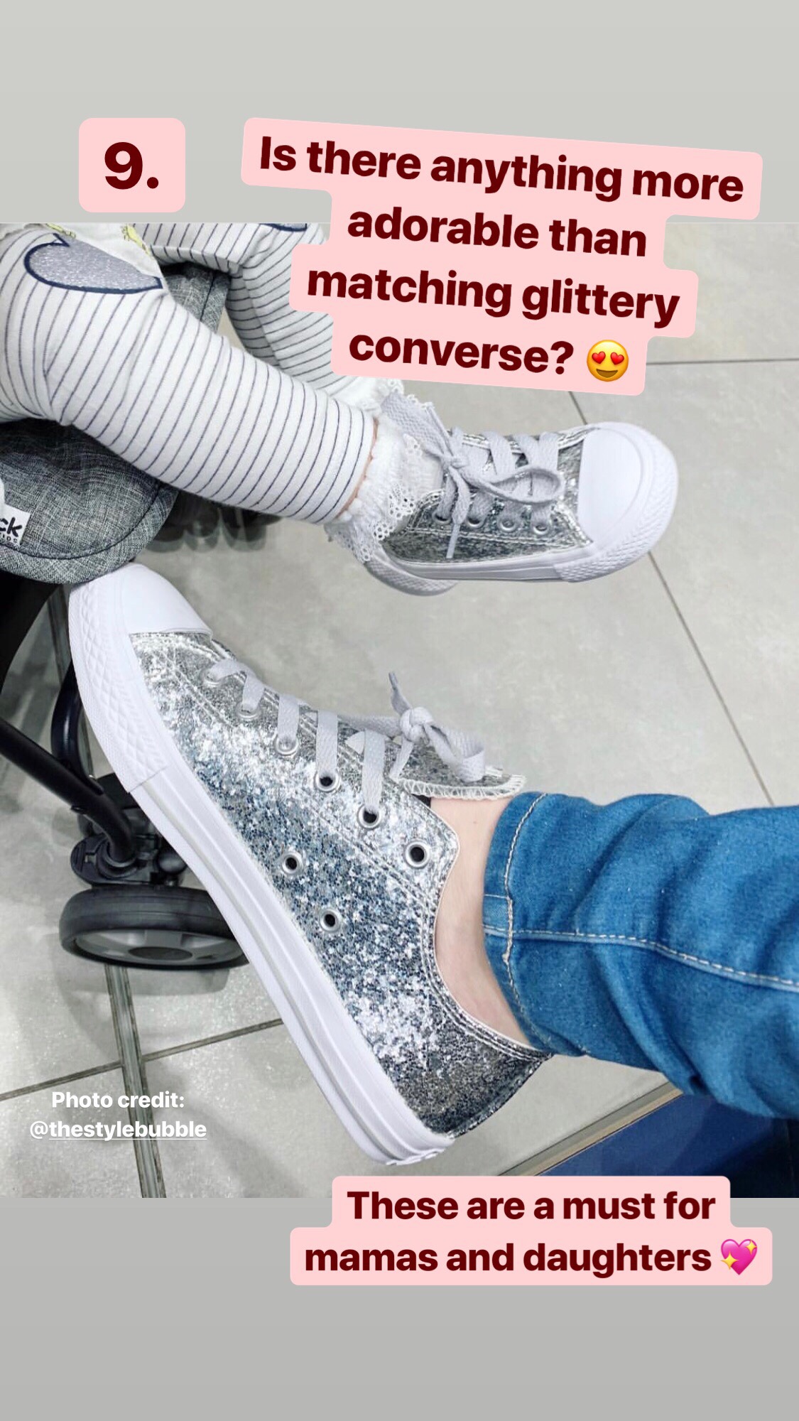 matching glittery converse