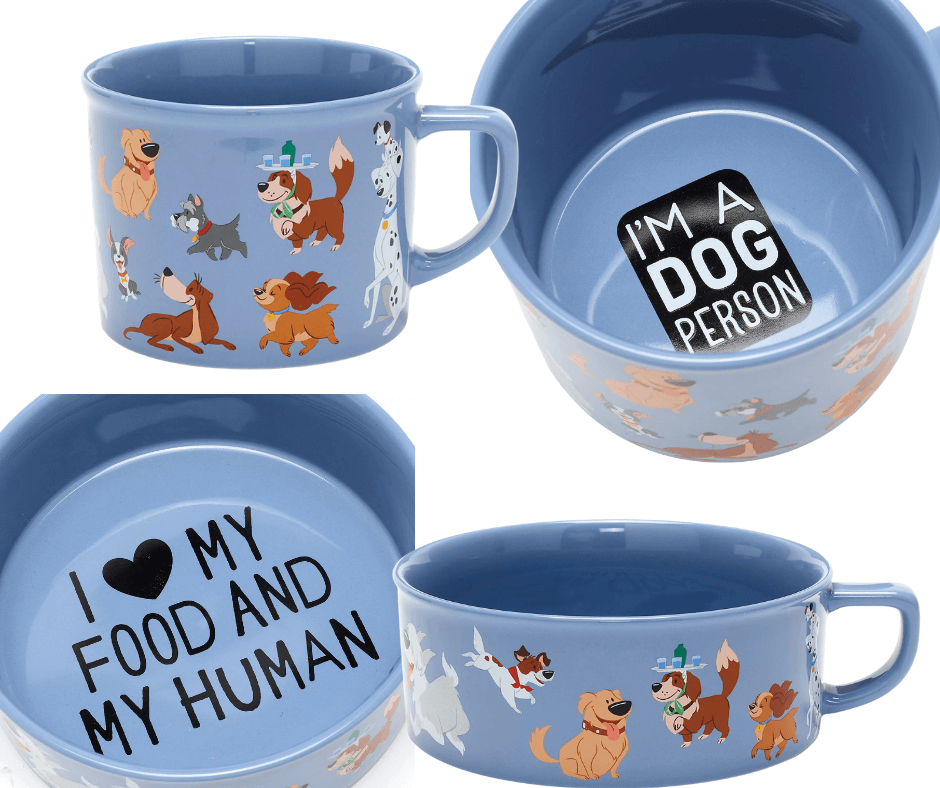 Disney Dogs Mug and pet bowl