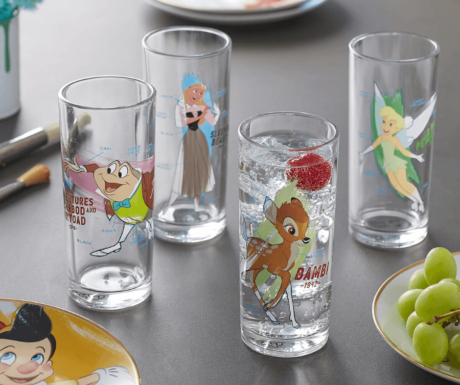 Disney Parks Ink & Paint Glasses, Set 2 of 2