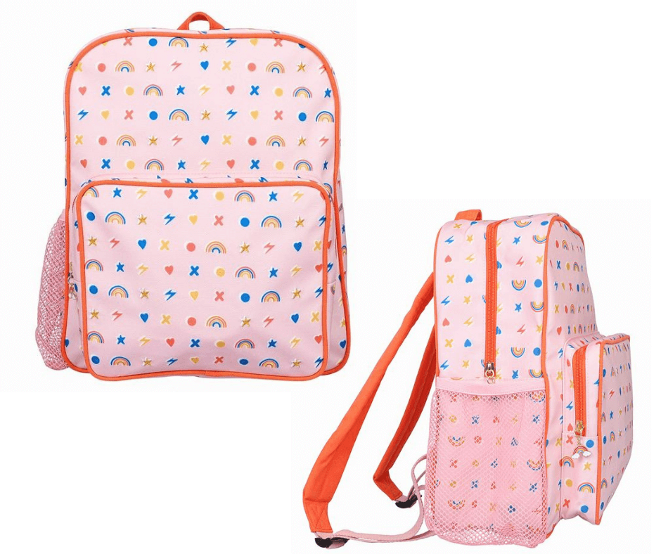 Ditsy pink backpack