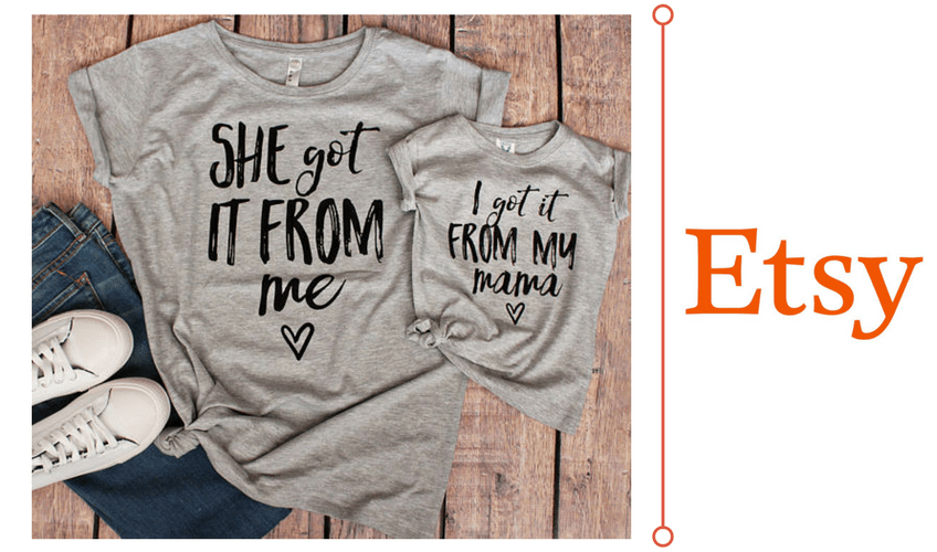 Matching Mummy And Daughter Slogan - Etsy Find Of The Day
