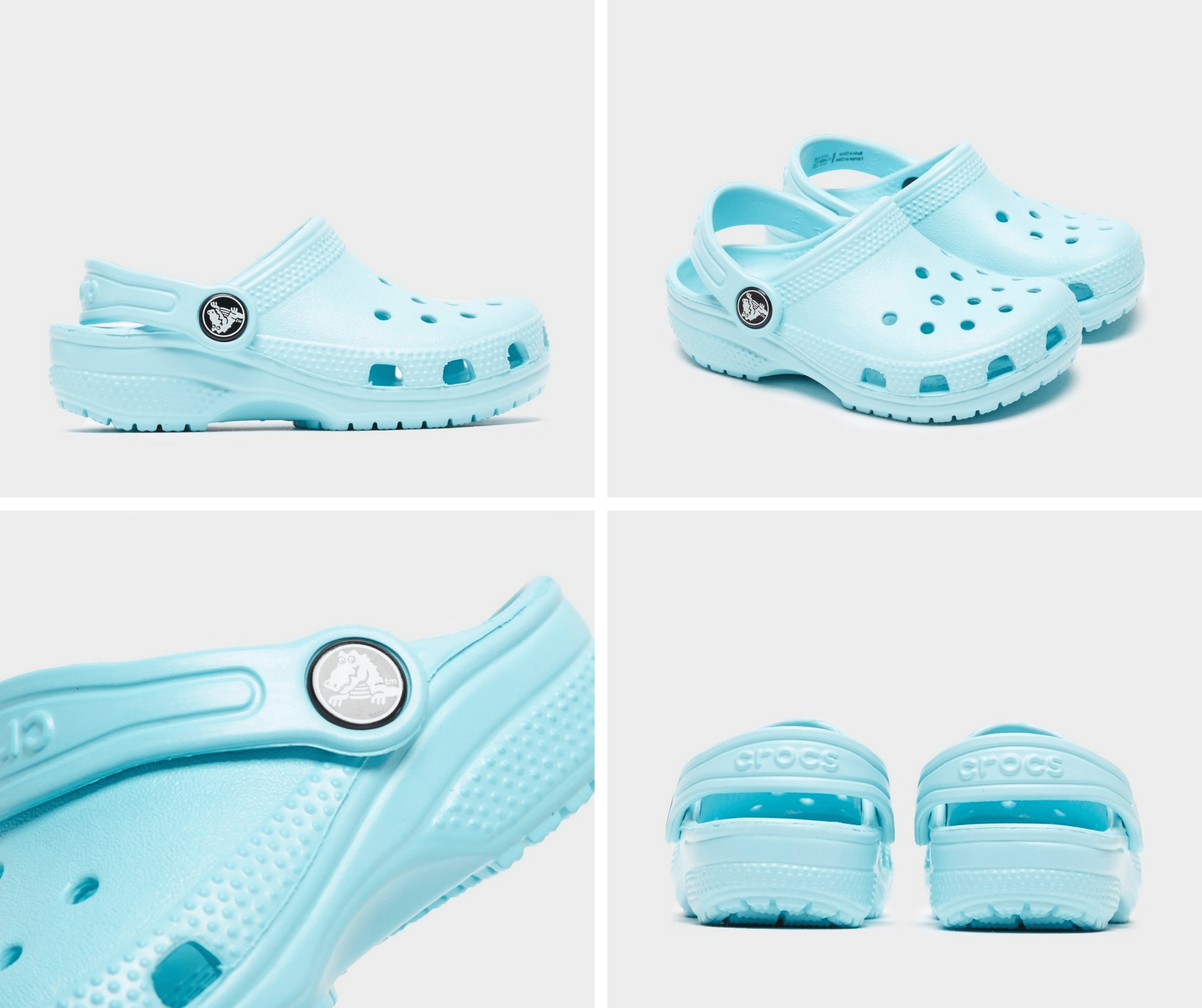 Ice Blue Crocs