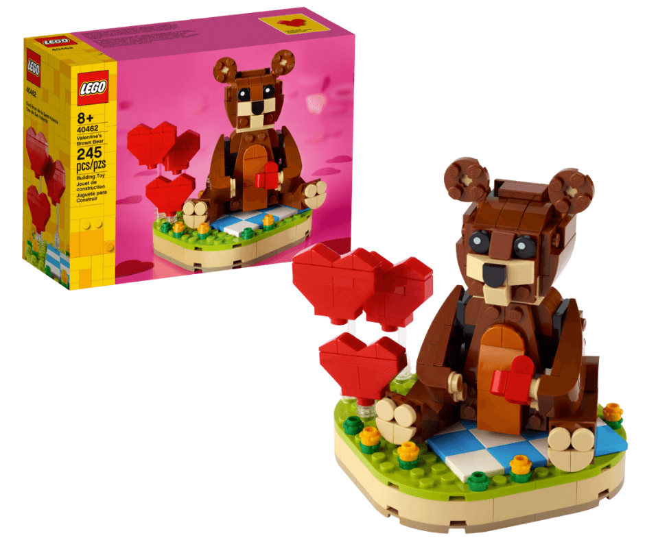 LEGO Valentine's Brown Bear