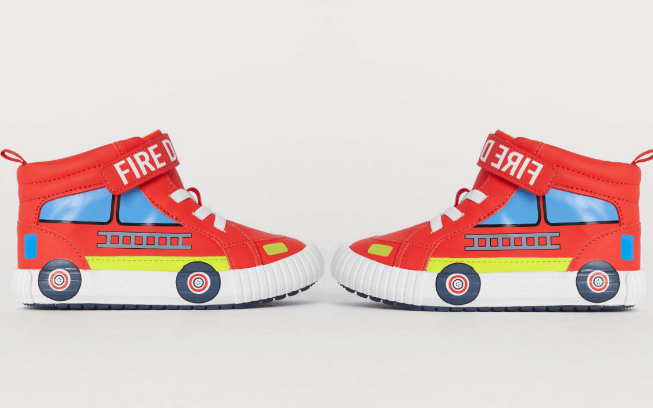 These Hi-Tops are PERFECT For Fire Engine Obsessed Kids!