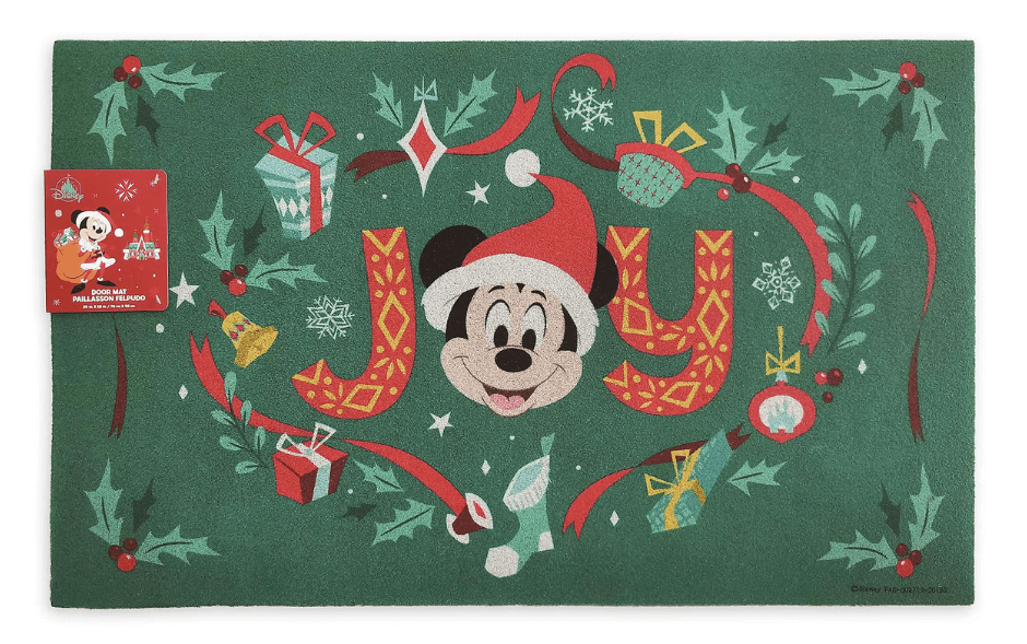 Mickey and Minnie Holiday Cheer Door Mat