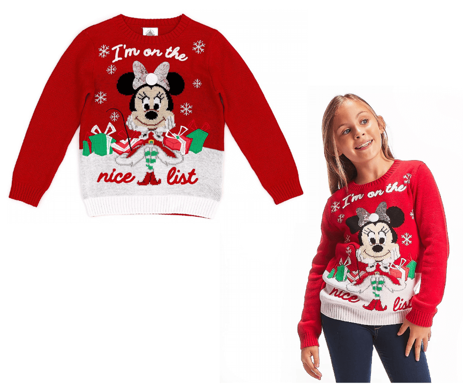 Minnie Mouse Holiday Cheer Jumper For Kids