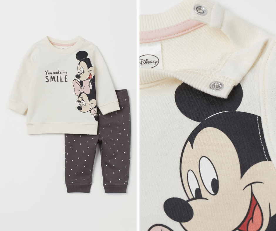 Minnie and Mickey Mouse 2 piece set
