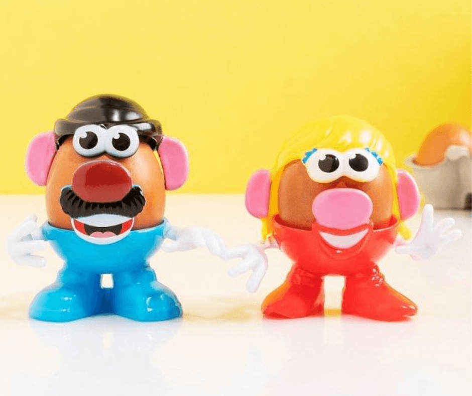 Mr and Mrs Potato Head Egg Cups