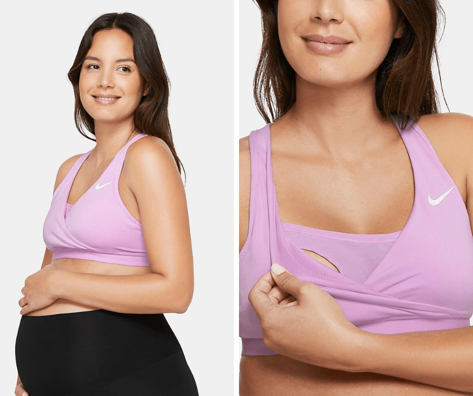 Nike Maternity Purple Sports Bra