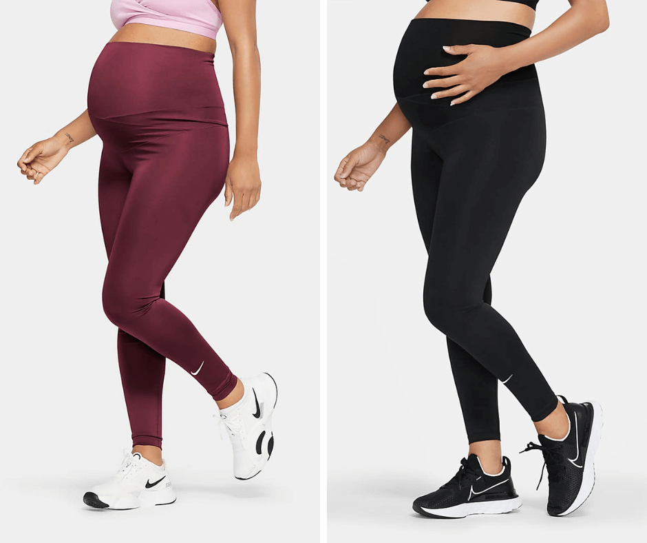 Nike Maternity Red and Black Leggings