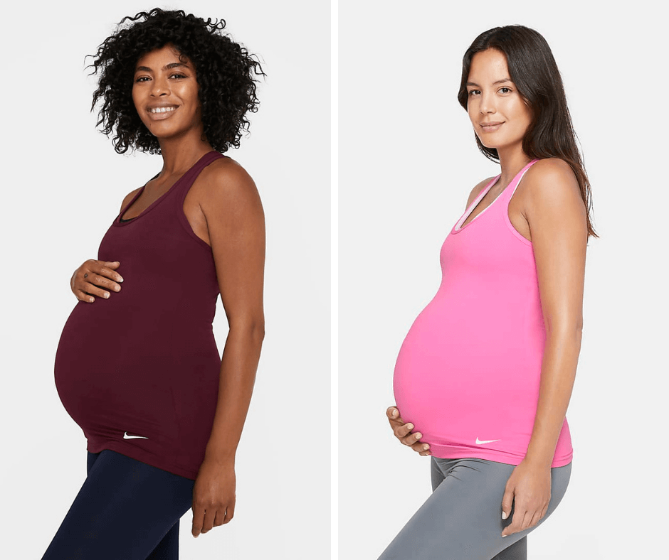 Nike Maternity Red and Pink Tank Tops