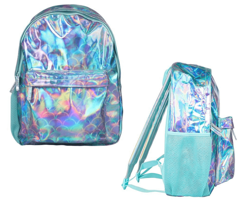 Ocean Magic holographic seashell backpack