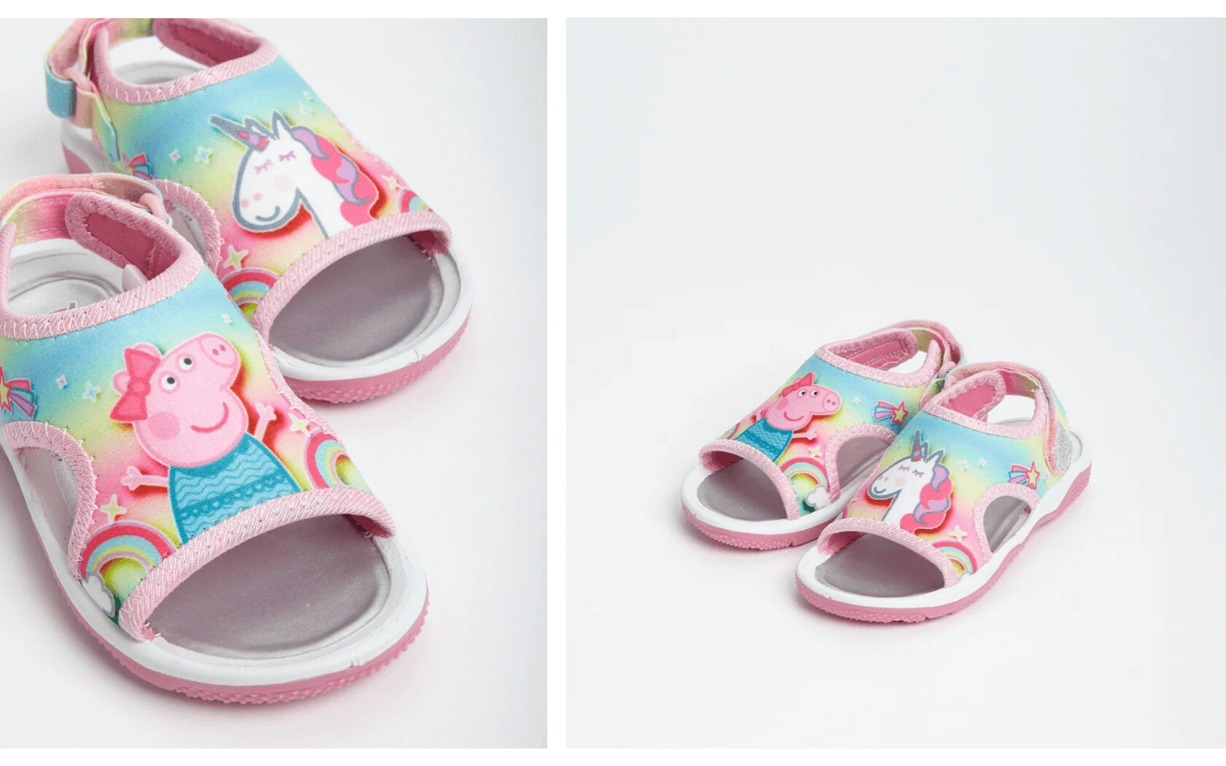 Super Cute Peppa Pig Rainbow Sandals