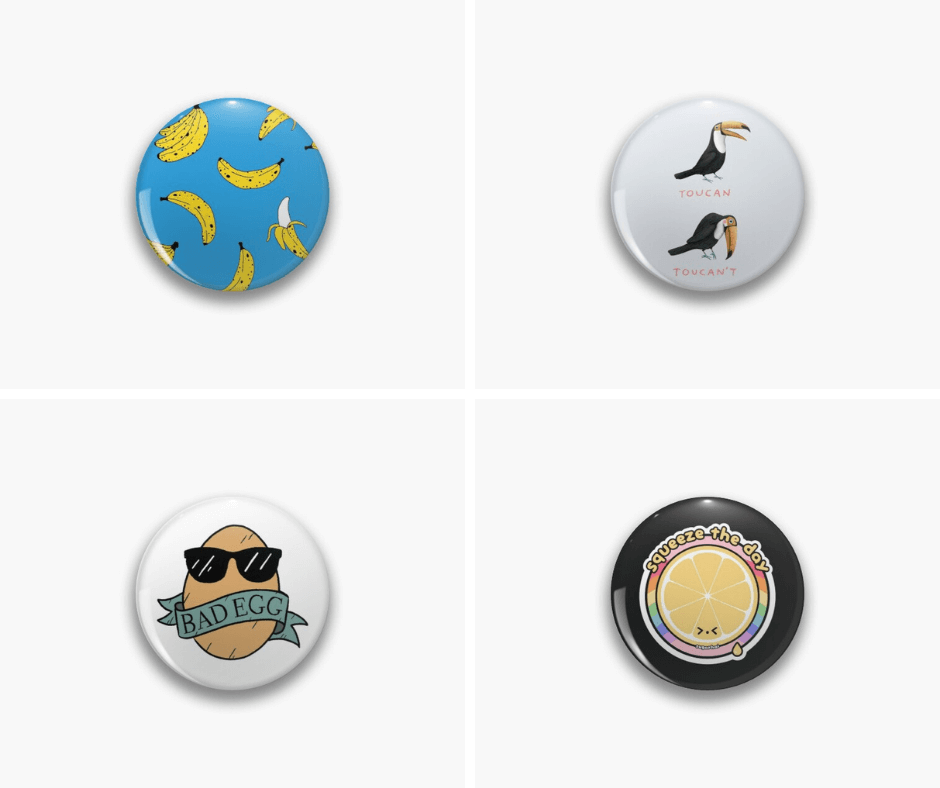 Redbubble lapel pins