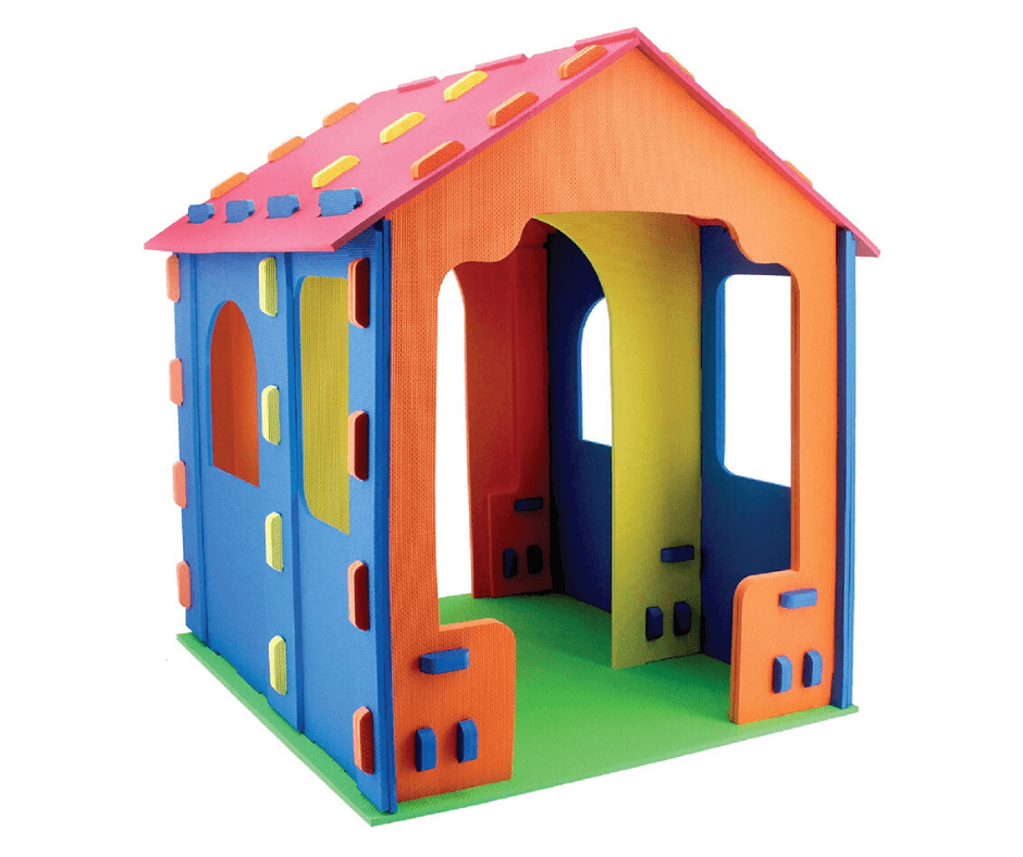 RICCO Kids Interlocking Puzzle Playhouse