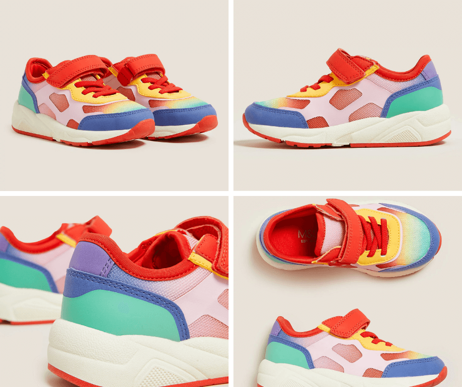 Rainbow Bright Chunky Trainers