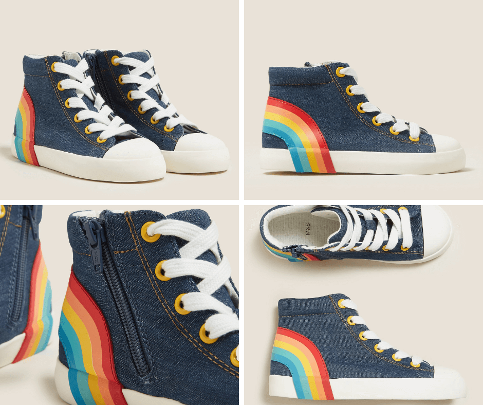 Rainbow High Top Trainers