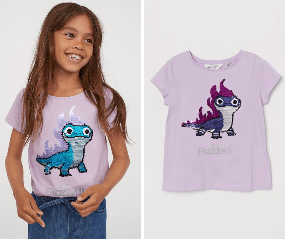 Reversible sequin T-shirt - frozen