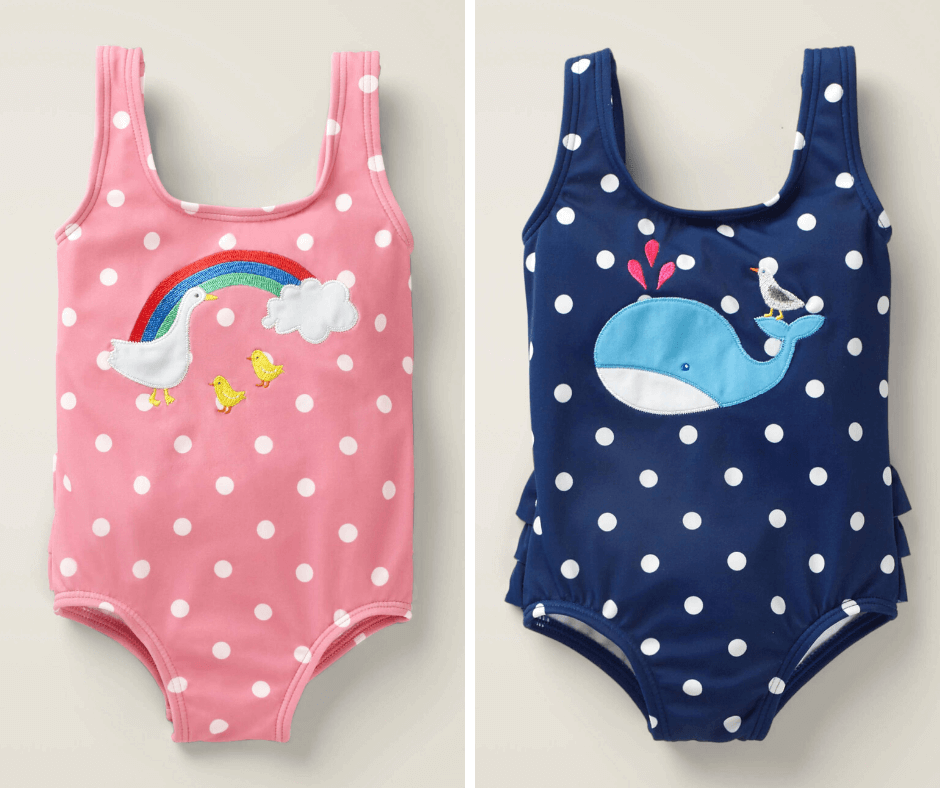 Ruffle Appliqué Swimsuit