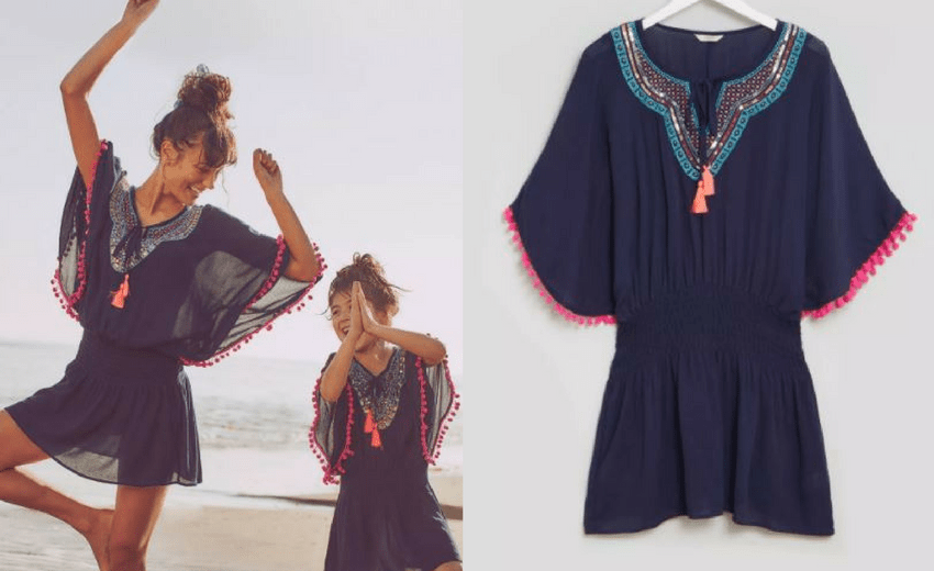 Matching Mummy & Daughter Pom Pom Kaftan @ Matalan