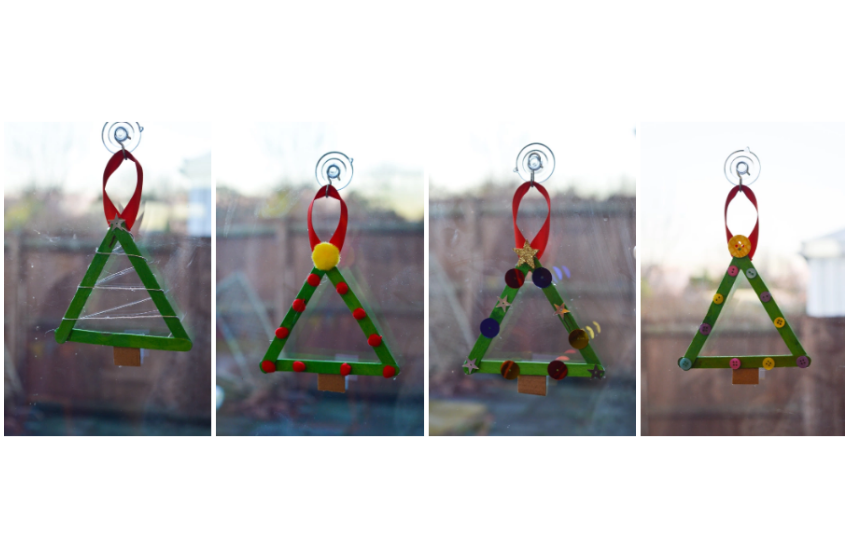 Lollipop Stick Christmas Trees