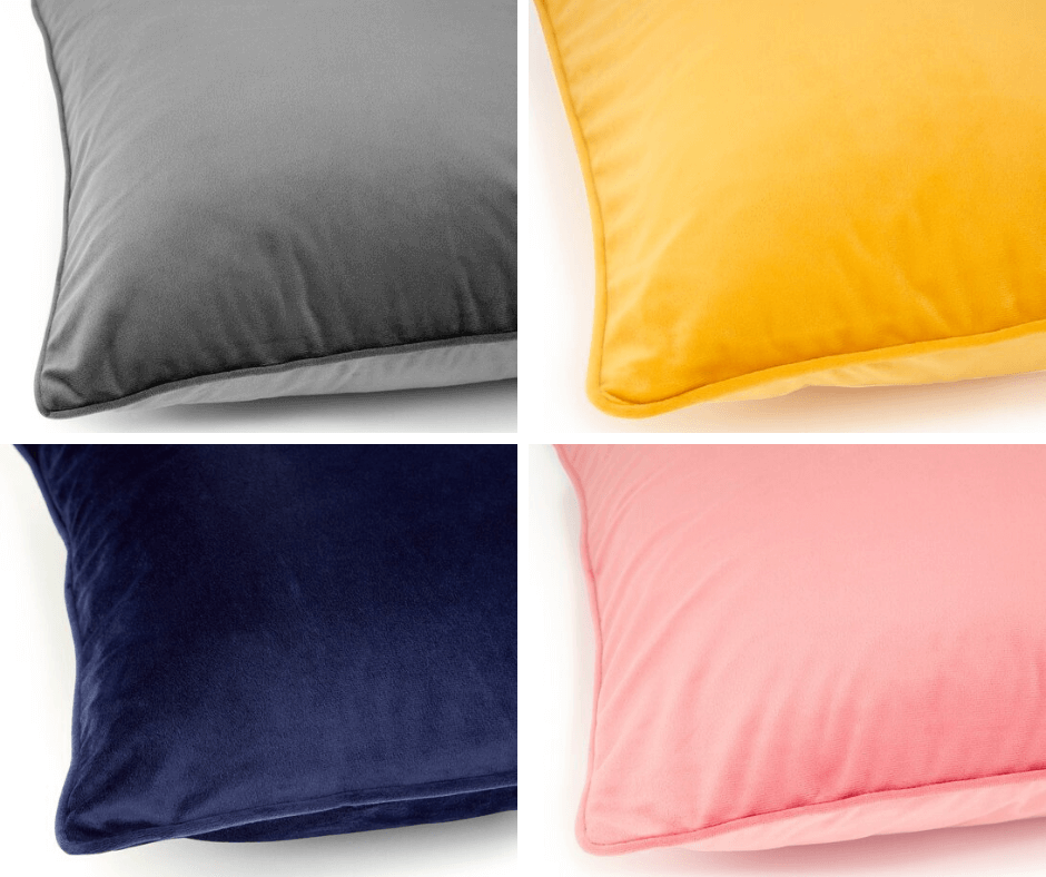 Tesco Velour Cushions Image