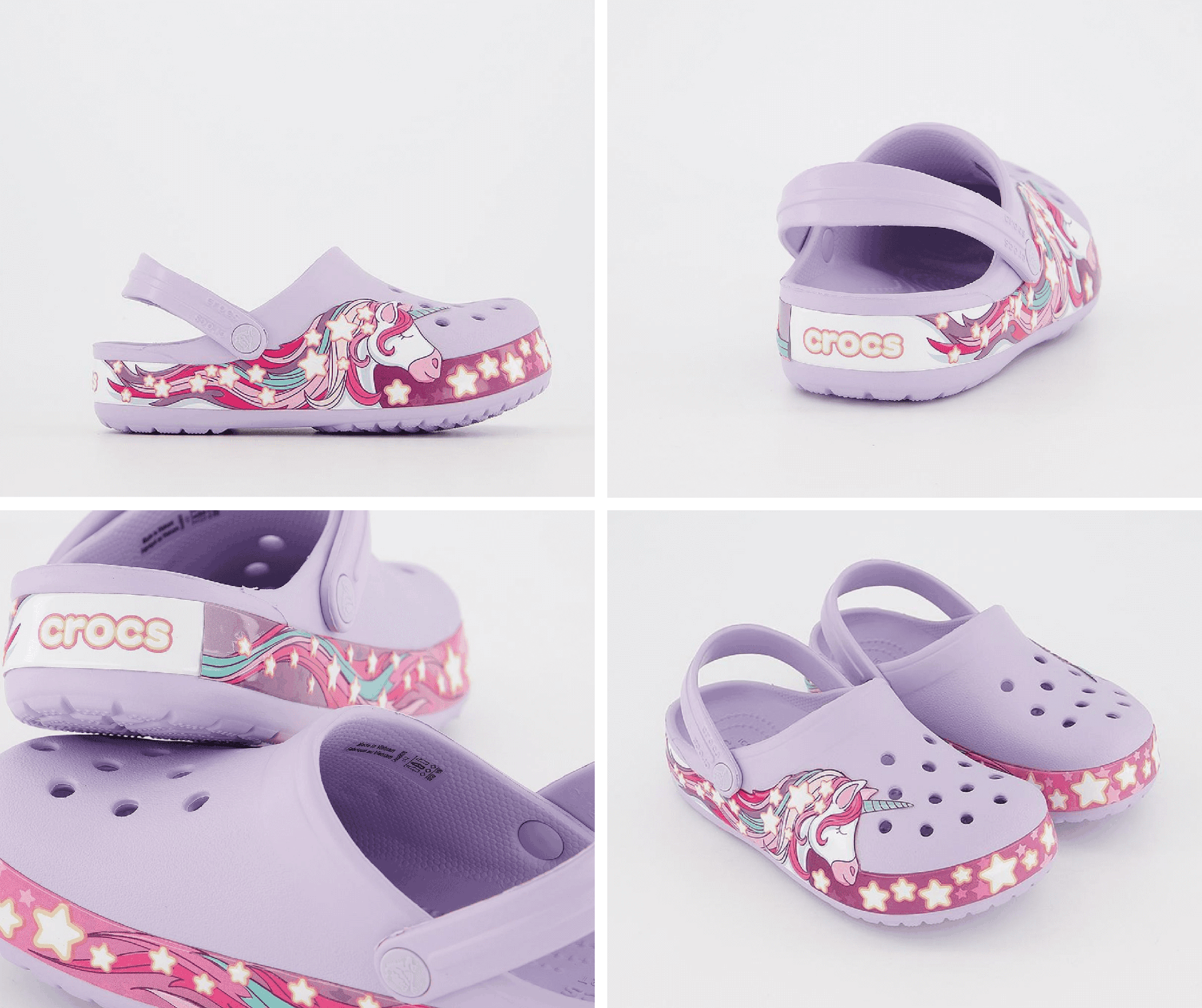 Unicorn Lavender Crocs