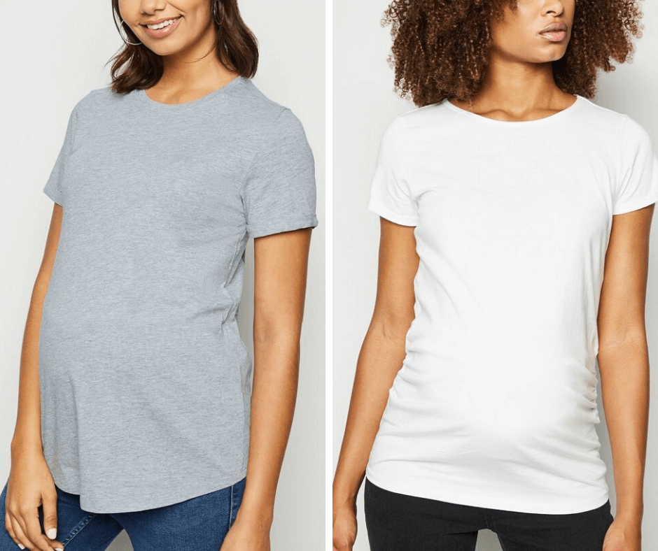 new look basic maternity tops