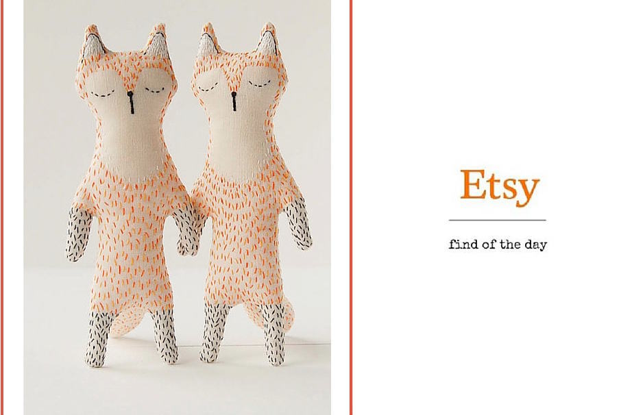 Sleepy Fox Plush - Etsy Find Of The Day