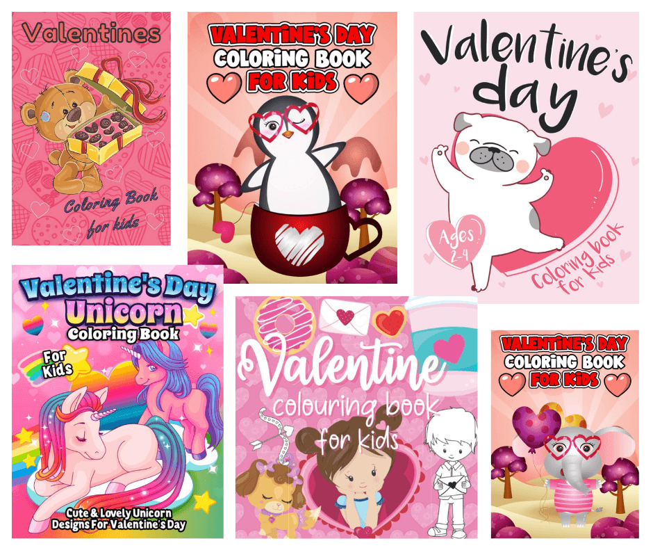 Valentine's Day Colouring books