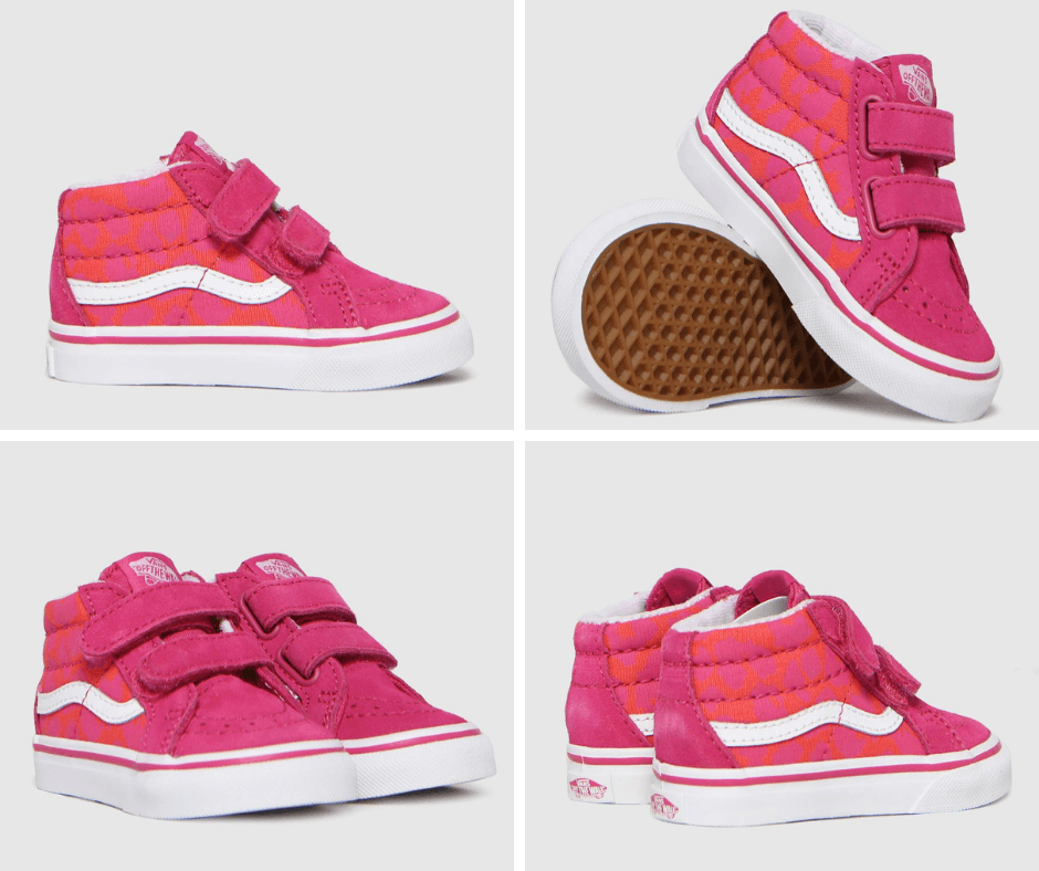 Vans Pink sk8-mid trainers