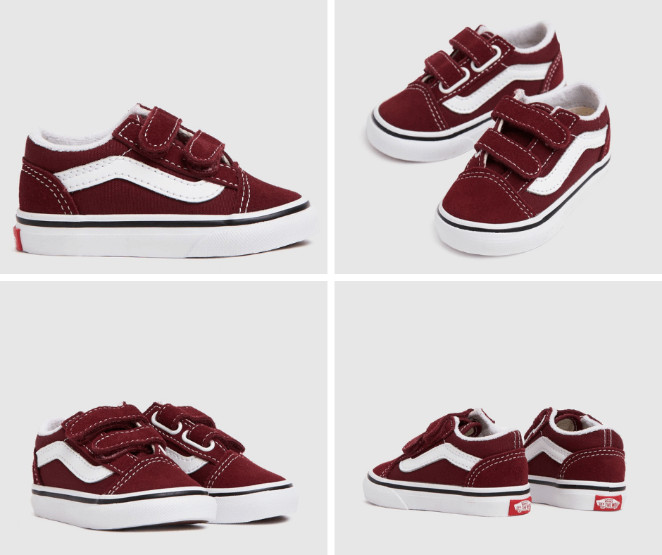 Vans burgundy tainers