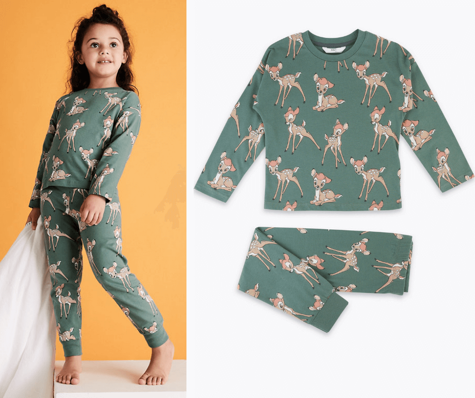 bambi green pyjamas