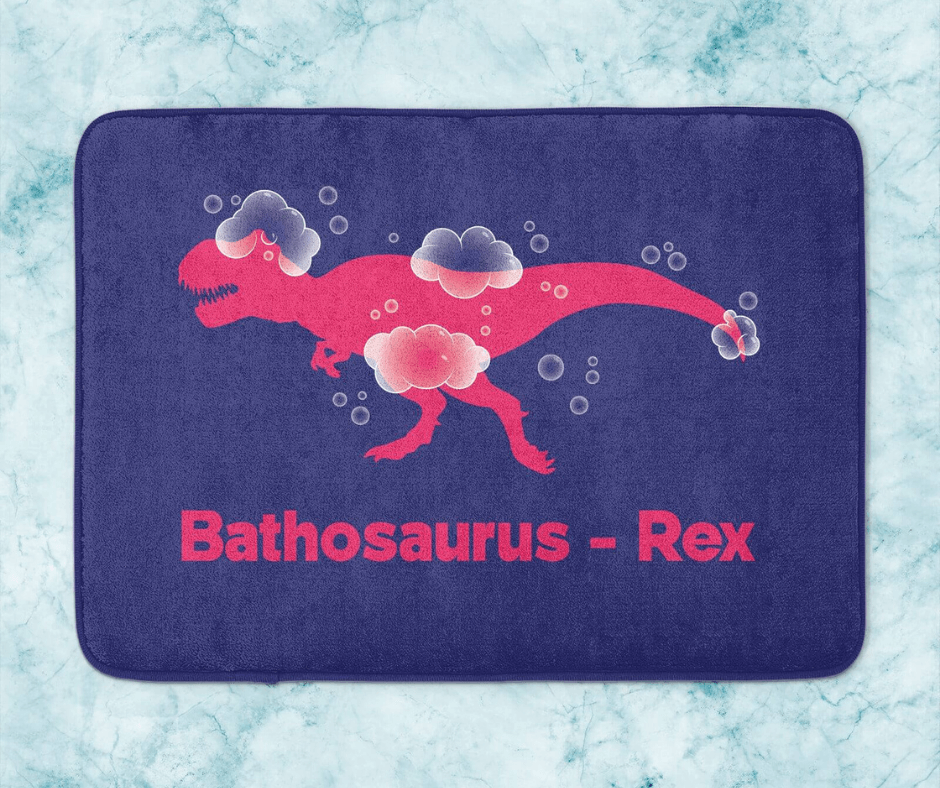 bathosaurus rex bath mat