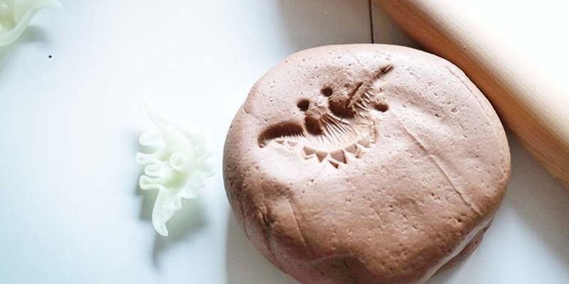 DIY Dinosaur Fossil Dough Play for Toddlers