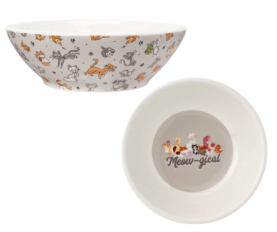 disney cats pet bowl