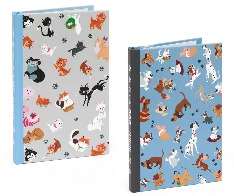 disney dogs and cats notebooks