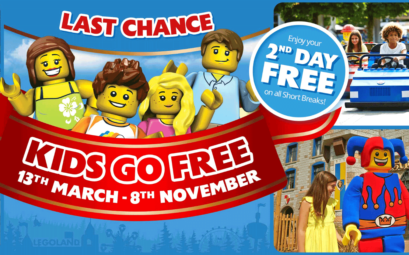 Kids Go Free at Legoland - Hurry, Deal Ends This Weekend!