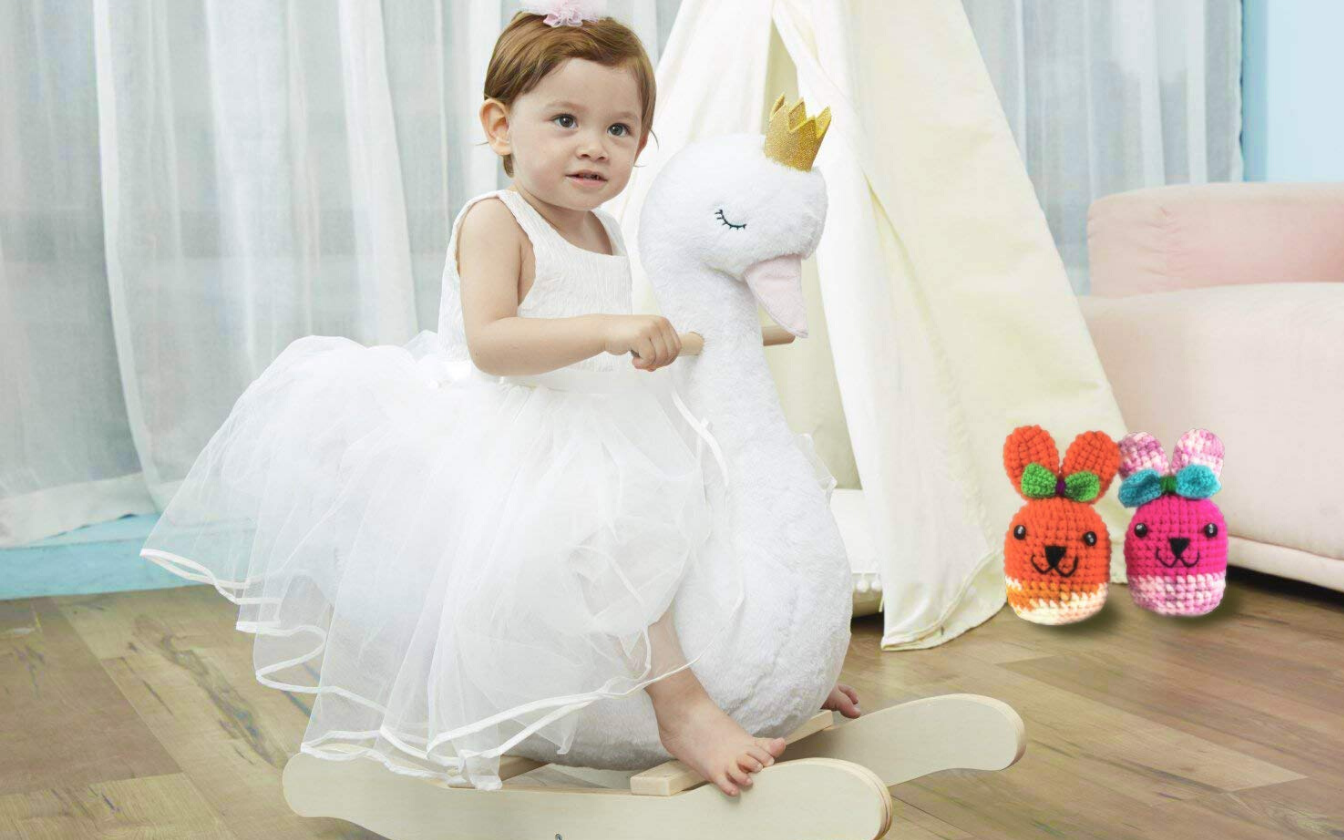 This Graceful Swan Rocking Toy is Fit For Royalty!