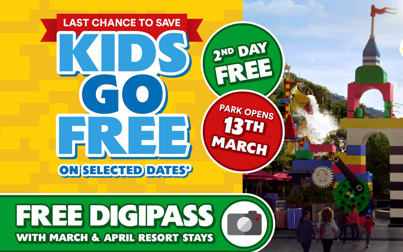 Kids Go Free at Legoland Hurry, Deal Ends This Monday!