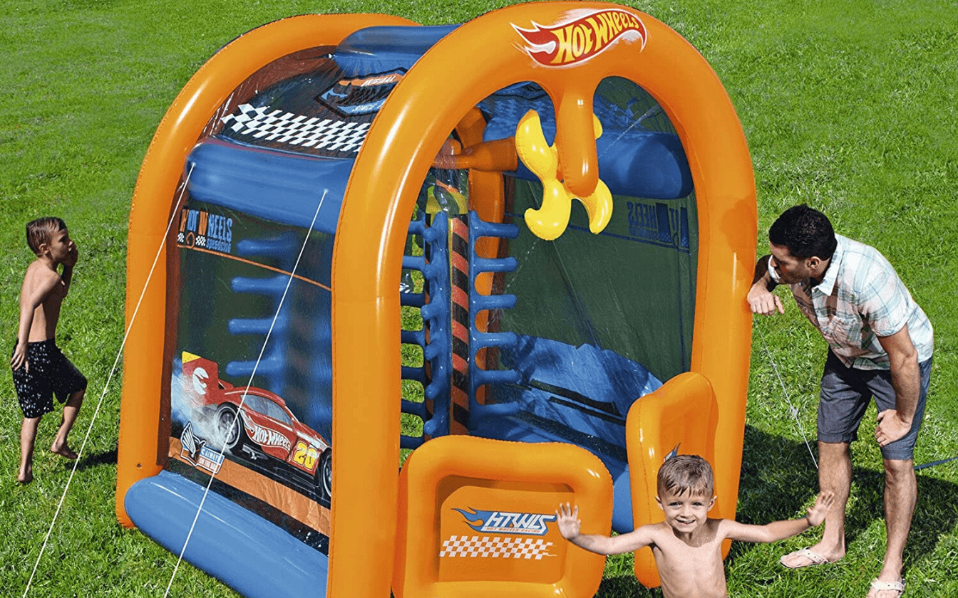 This Kids Inflatable Car Wash Looks AMAZING!